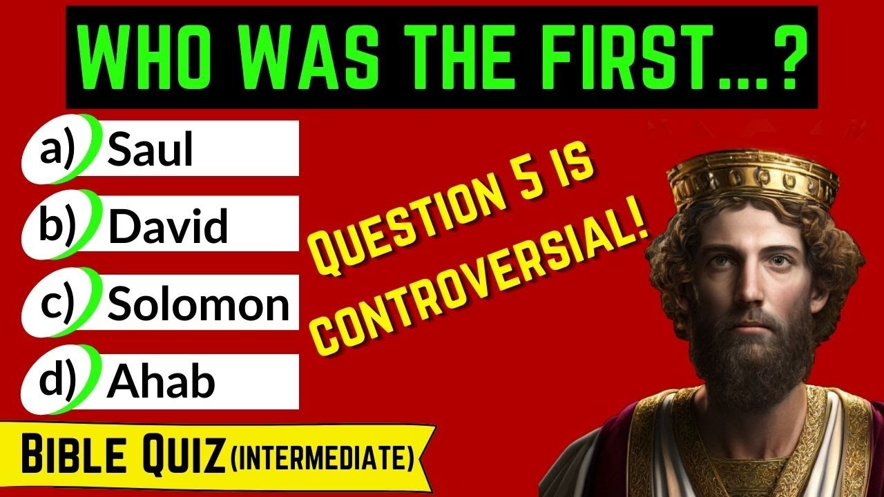 Challenge Your Bible Knowledge🤔 : 24 Questions on Biblical Firsts | Bible Quiz