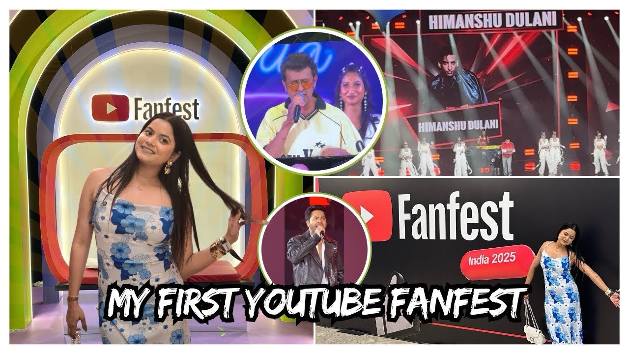 Mera pehla Youtube fanfest 2025 🥹 Sapna pura hogya finally 🤩 |Vlogs |Sejalgabavlogs |Fanfest 2025