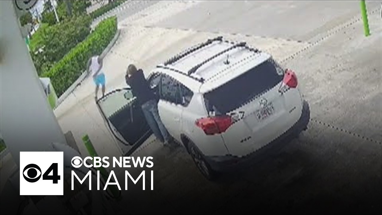 Surveillance video shows shooting at Pompano Beach gas station