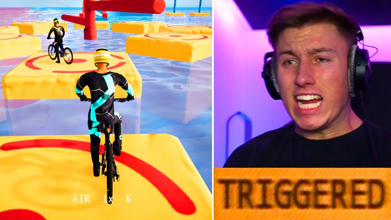 NINJA WARRIOR beim FAHRRAD SIMULATOR! (ich raste komplett aus)