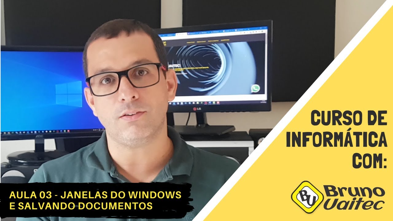 Windows 10 - Aula 3 - Janelas do Windows e Salvando arquivo