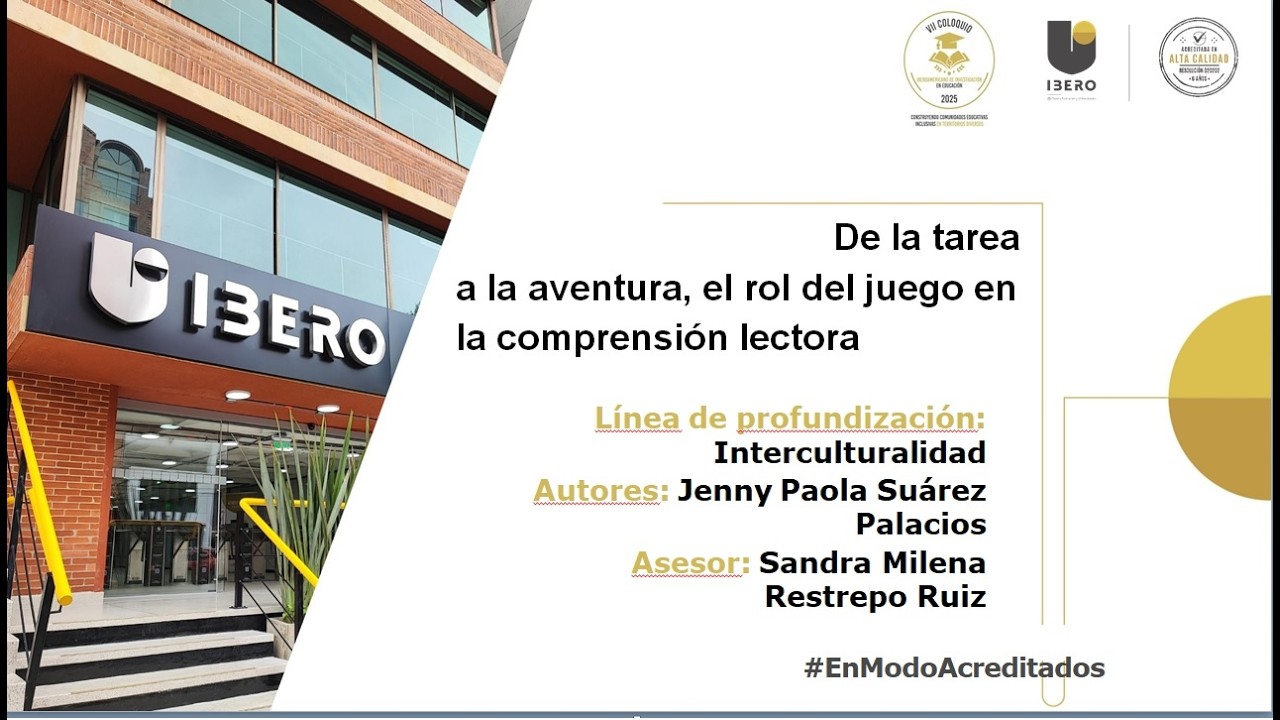 Investigación De la tarea a la aventura, el rol del juego en la comprensión lectora.
