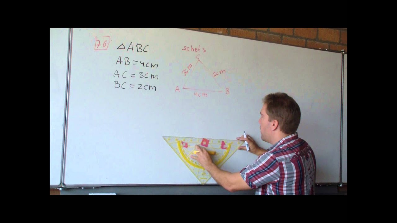 driehoeken tekenen klas 1 vmbo-t/havo
