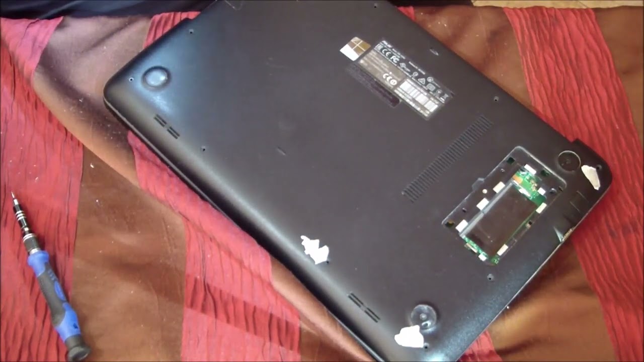 notebook asus k556u disassembly change battery cambio batteria