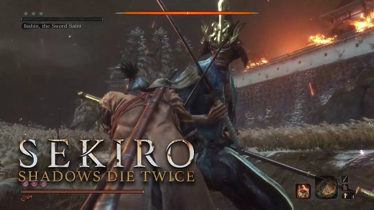 Isshin, the Sword Saint No-Hit (NG+7 Charmless Demon Bell)