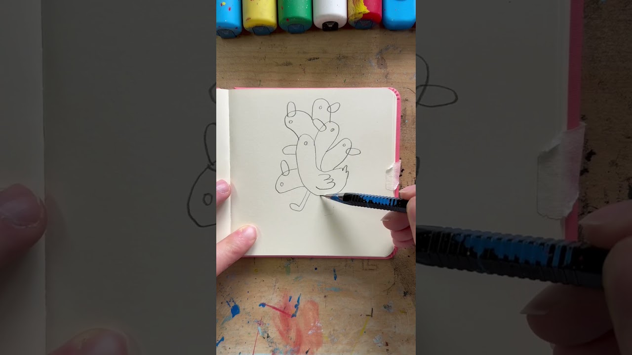 L&rsquo;al&eacute;atoire dans le dessin booste la cr&eacute;ativit&eacute; 👍🎲 #shortsart #dessin #aleatoire
