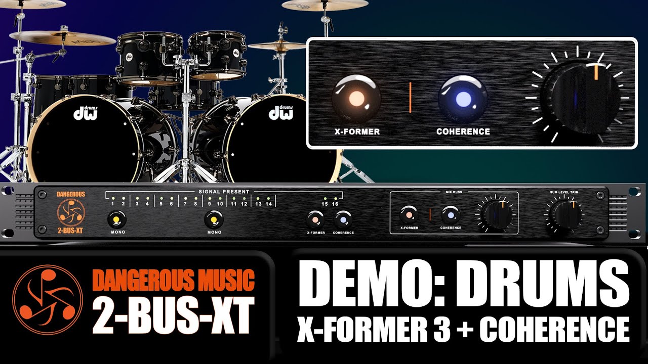 How the 2-BUS-XT Tightens Up a Drum Mix | A/B Test