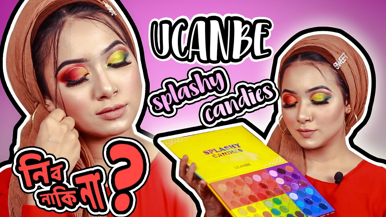 UCANBE Splashy candies Eyeshadow  palette Review || আসলেই কতটা ভালো?? নেয়া কি ঠিক হবে?? || Mahi