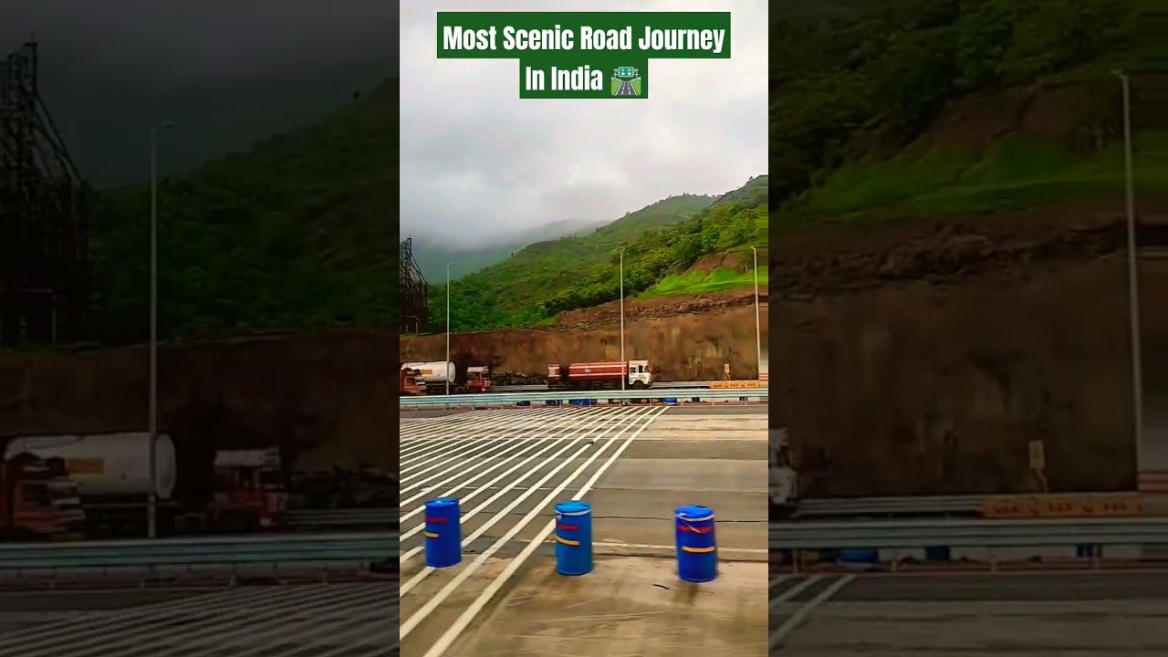 Most Scenic Road Journey In India 🛣️ l Beautiful road trip l #shorts #youtubeshorts #shortsfeed