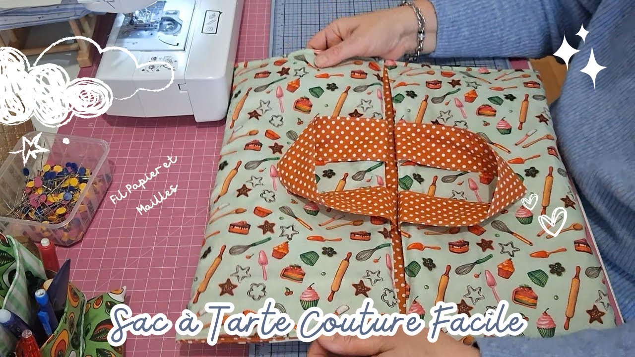 Sac à Tarte Couture Facile - Tuto Rapide & Élégant 👜