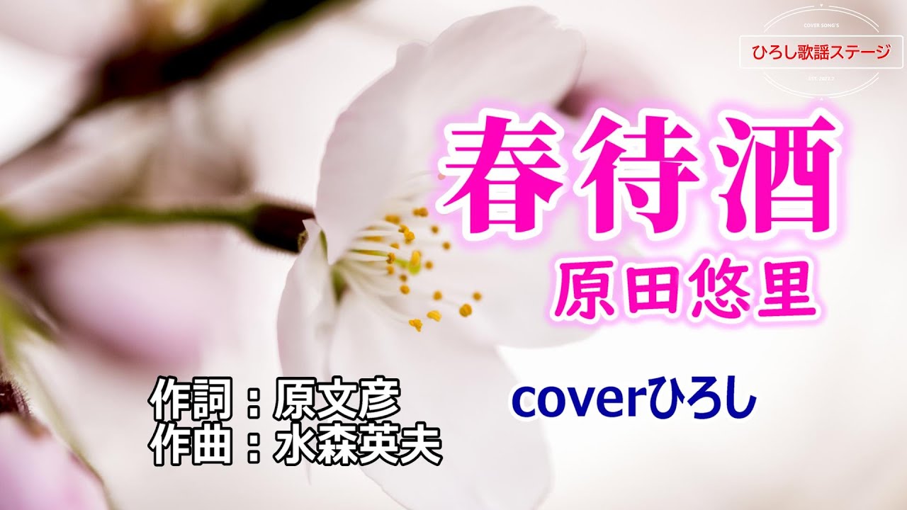 原田悠里「春待酒」coverひろし(+3)　2024年12月11日発売【新曲】