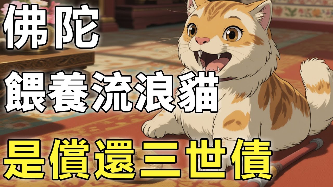 餵養流浪貓，是償還三世的業債？佛陀的一句話，令人淚目！【寵物|因果|萌寵】