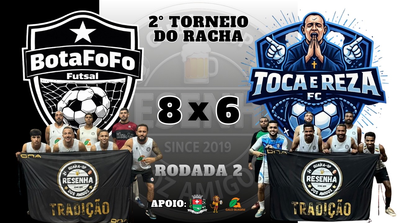 Botafofo Futsal 8 x 6 Toca e Reza FC - MELHORES MOMENTOS | 2º Torneio do Racha
