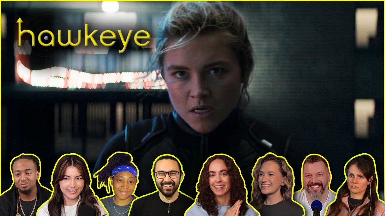 Reactors Reacting to the YELENA REVEAL | Hawkeye 1x4 "Partners, Am I Right?"