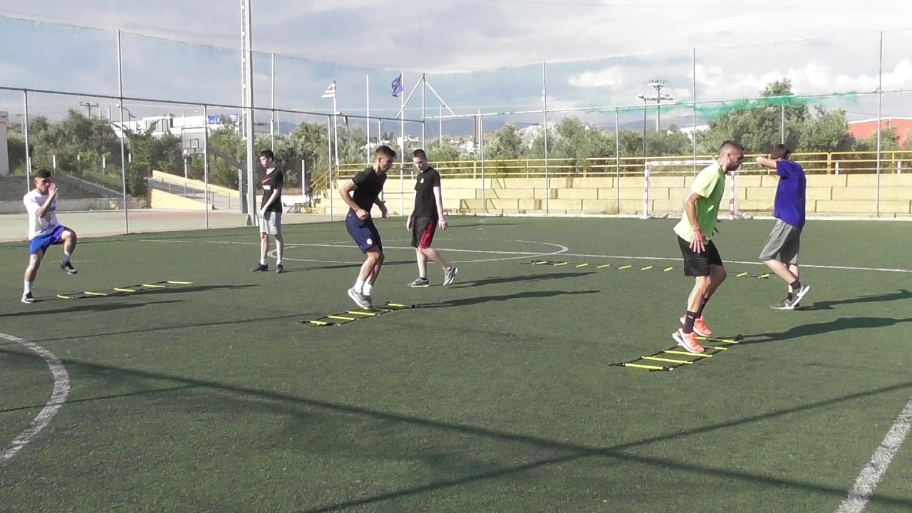 Off season training...9 (mini ladder coordination)