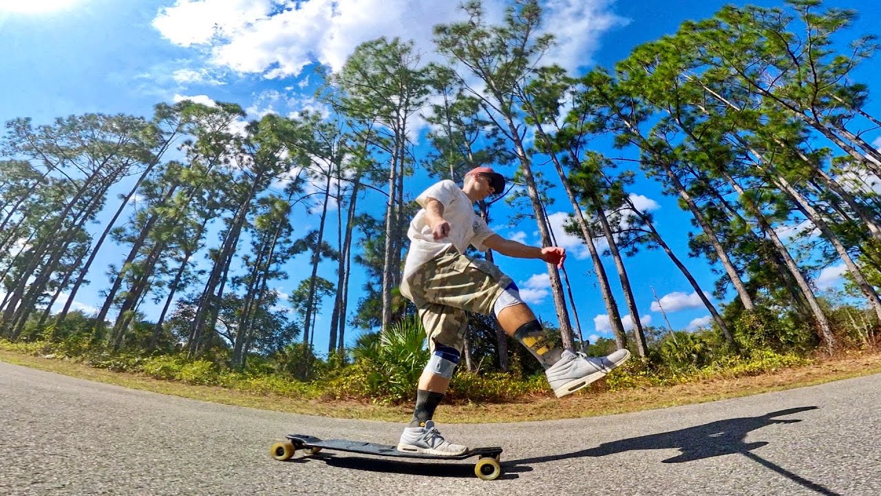 Peaceful Longboard Cruise on The North Port Connector / Longboarding Through Stunning Nature Trail