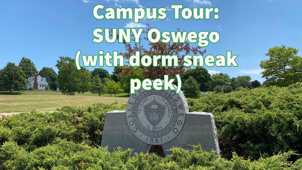 College Outdoor Campus Tour: SUNY Oswego with Dorm Sneak Peek, upstate New York