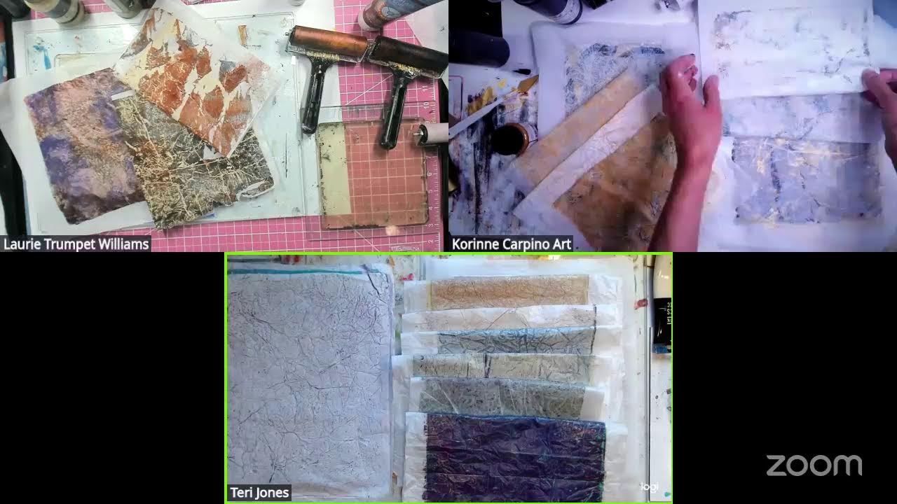 Wabi Sabi Inspired Gel Plate Prints