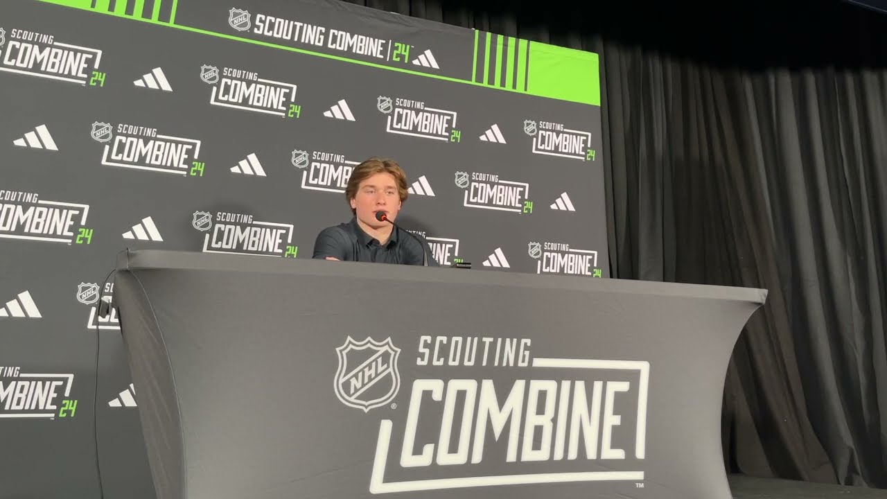 Macklin Celebrini Talks About Will Smith, Connor Bedard at 2024 Draft Combine