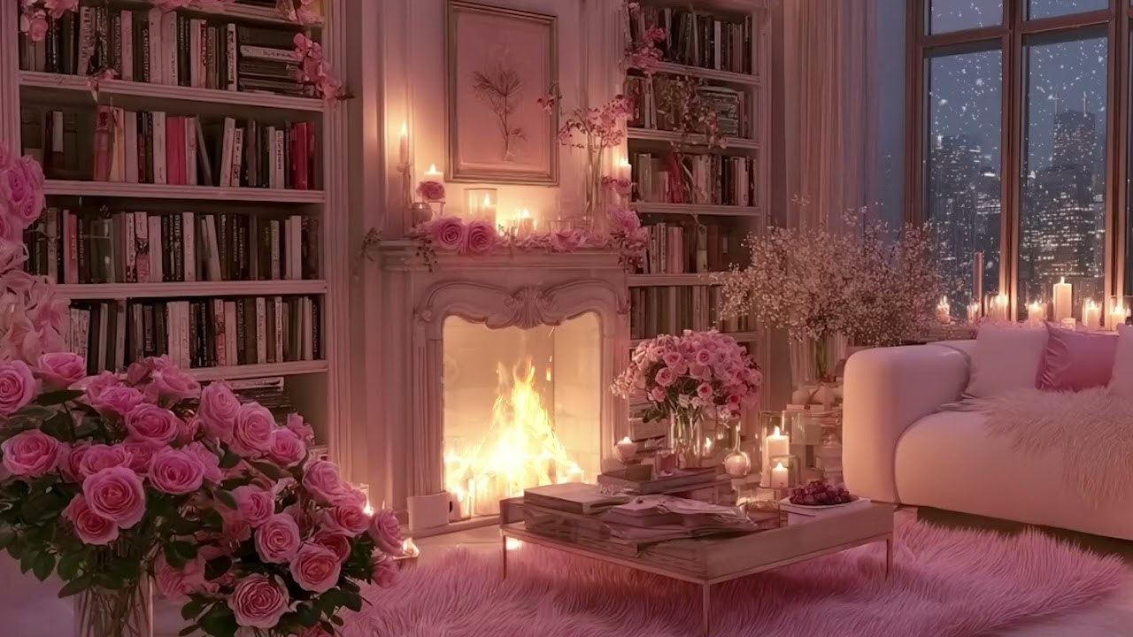 Quiet Firelight Piano – Gentle Relax Music for Reading, Studying & Night Calm