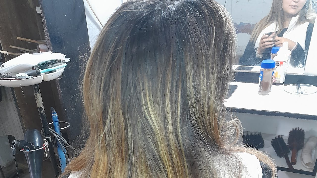 matiz para mechas con RESIDUOS DE ALISADO 😏