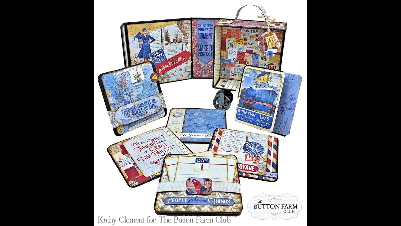 Authentique Quest Rolling Luggage Photo Box for The Button Farm Club