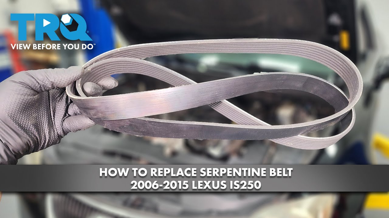 How to Replace Serpentine Belt 2006-2015 Lexus IS250