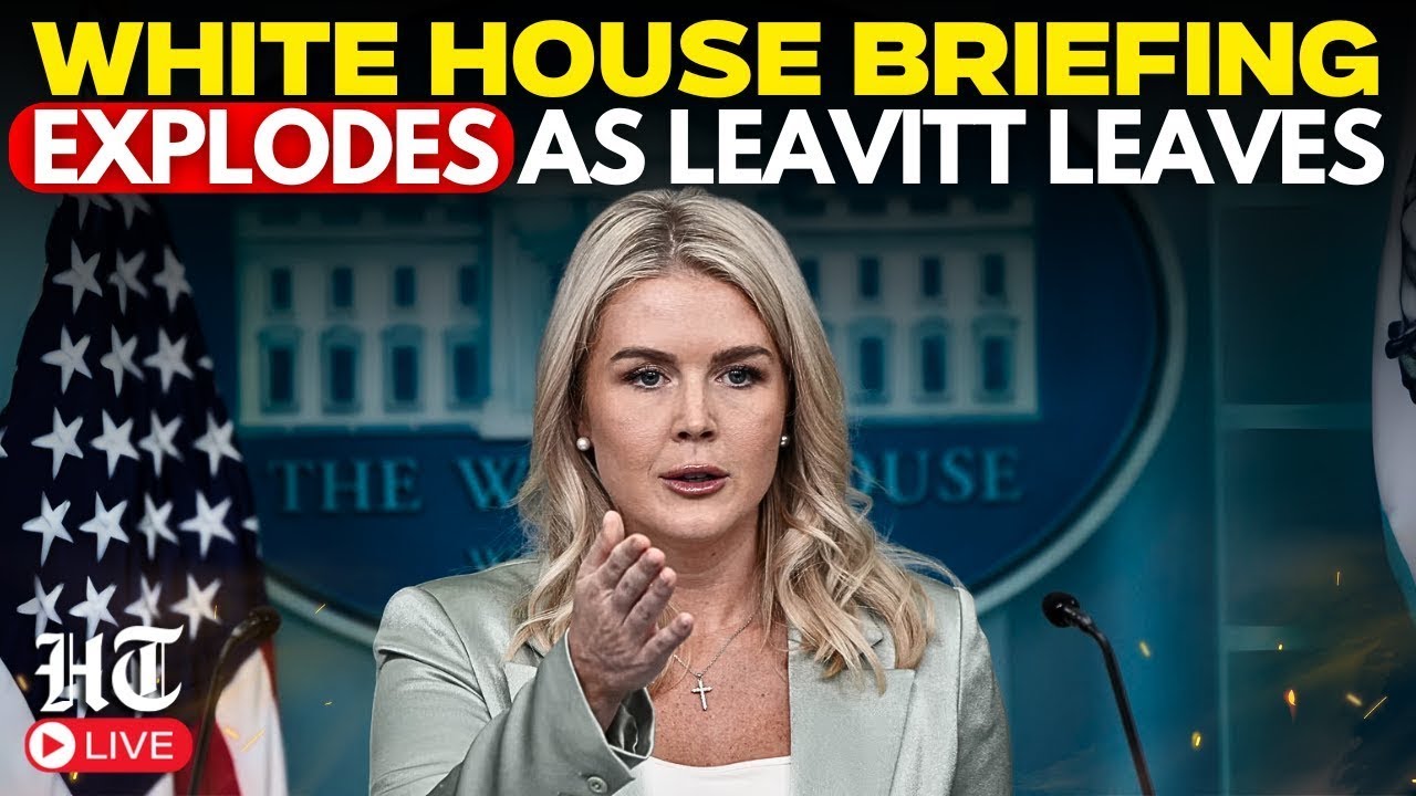 US News LIVE: Karoline Leavitt Storms Out of Briefing Room, Leaves White House in Chaos | Trump |USA