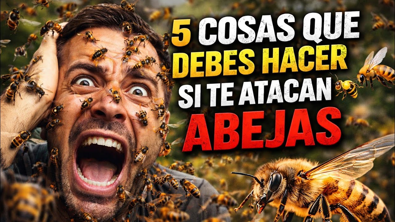 🐝 TOP 5 Consejos Vitales Si Te Ataca un Enjambre de Abejas | ¡