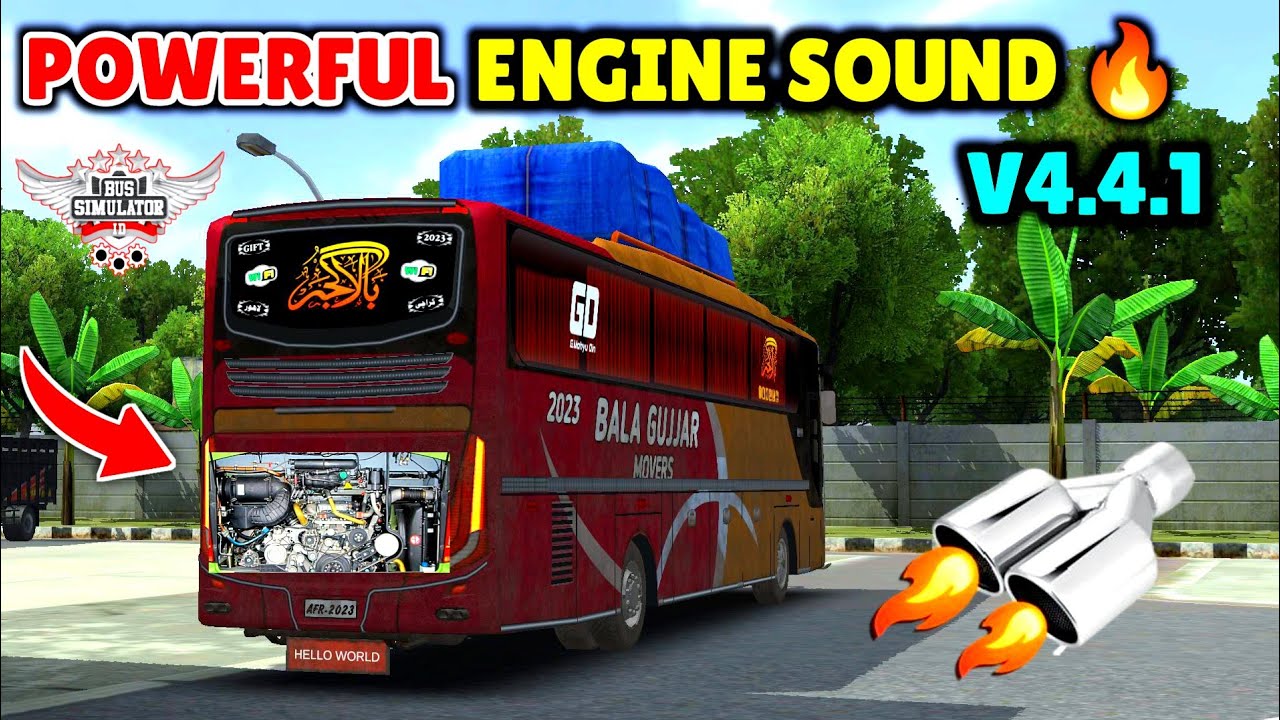 BUSSID Powerful Engine Sound Mod & Horn Change | Realistic Bus Sound For Bussid