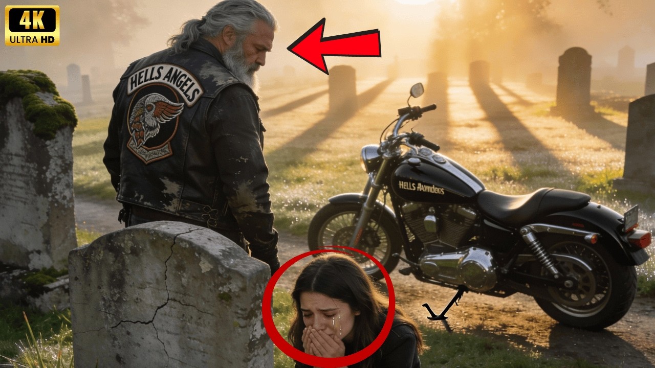 Found At Son's Grave! Hells Angel Found His Daughter Crying. The Shocking Truth Is Unreal!