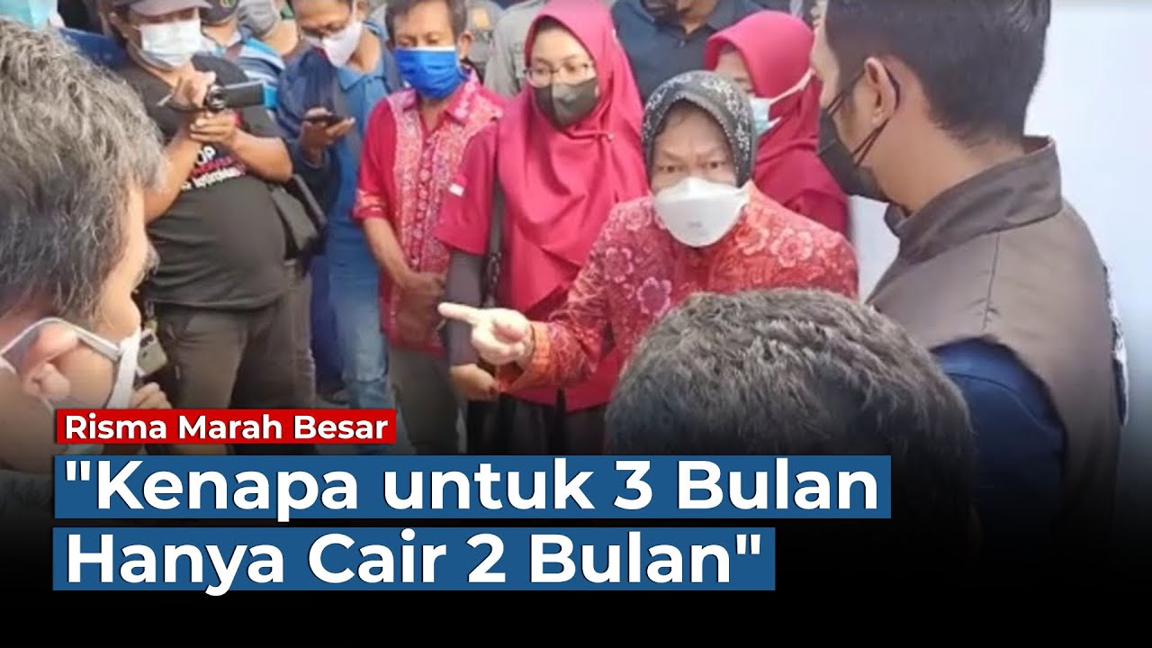 Mensos Risma Marah Besar Cek Bansos di Tuban 'Kenapa untuk 3 Bulan Hanya Cair 2 Bulan'