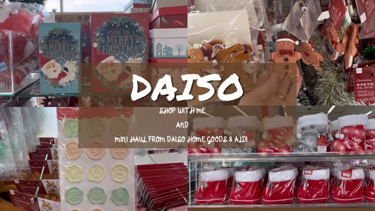 Daiso Shop With Me | Christmas at Daiso | Shopping Haul Home Goods, Aldi & Daiso