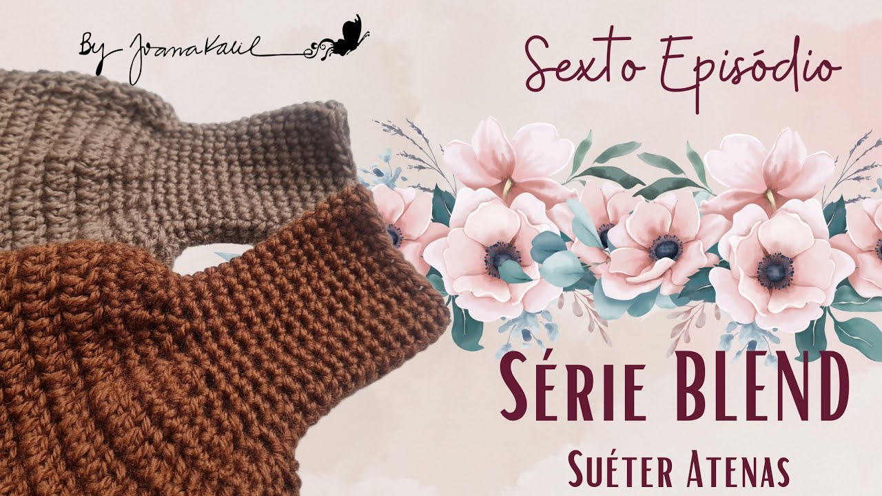 #tutorial - Punho em Crochet Suéter Atenas #sérieBlend #by_joanakalil