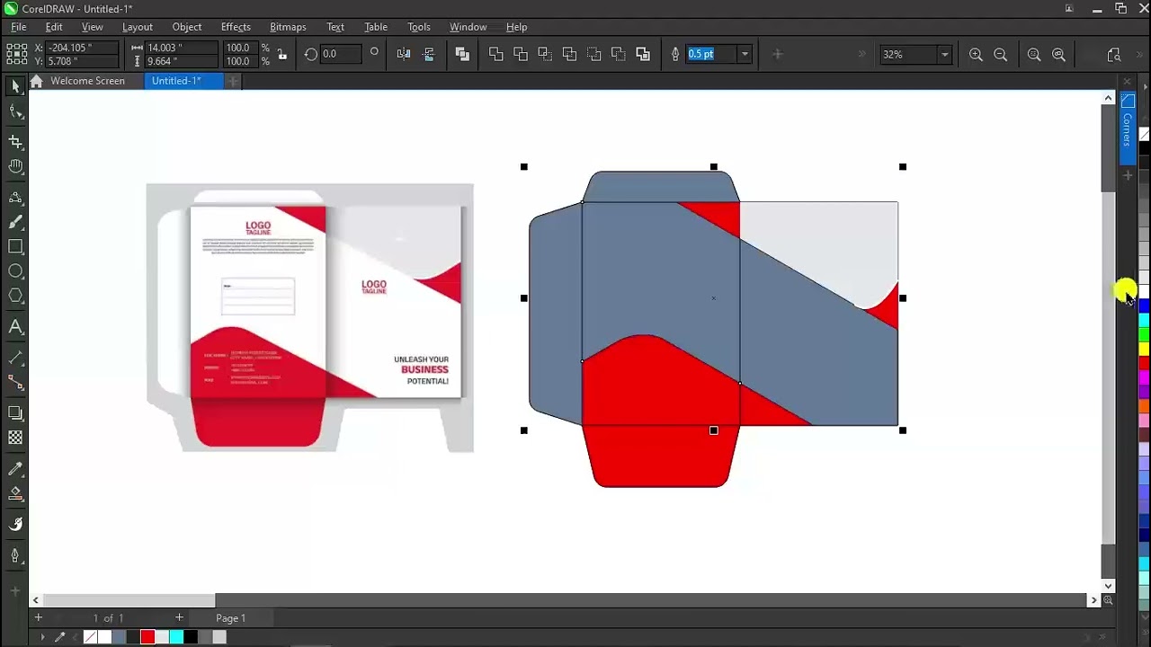 How To Create a Professional packaging Design in CorelDraw