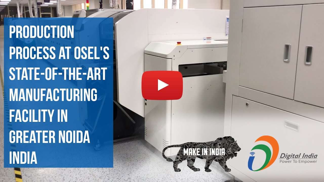 Production of LED Display Screens at Osel's Manufacturing Facility in Greater Noida India