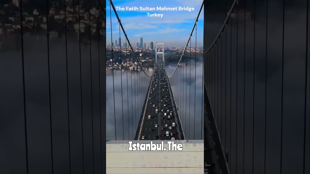 The Fatih Sultan Mehmet Bridge, Turkey #tourism #turkey