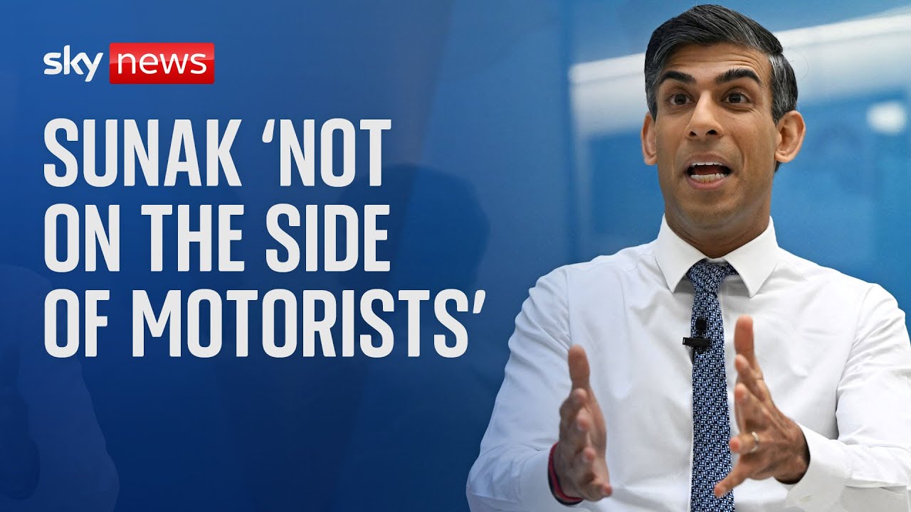 Low traffic neighbourhoods: Sunak 'hasn't been on the side of motorists' - Labour