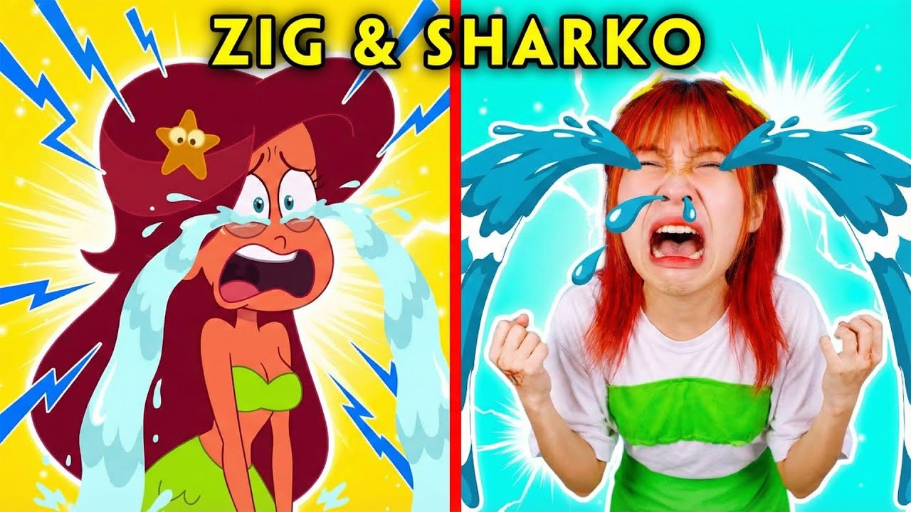 MERMAID LOVES FOOD | Best Of Zig & Sharko Funny Moments | Woa Parody