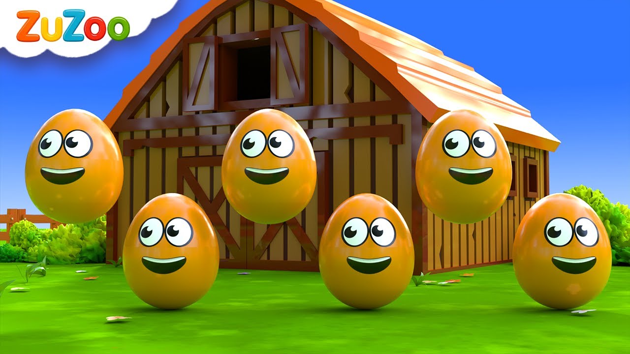 Aprender Colores y Números | Huevos de Colores en la Granja | Canciones Infantiles ZuZoo en Español