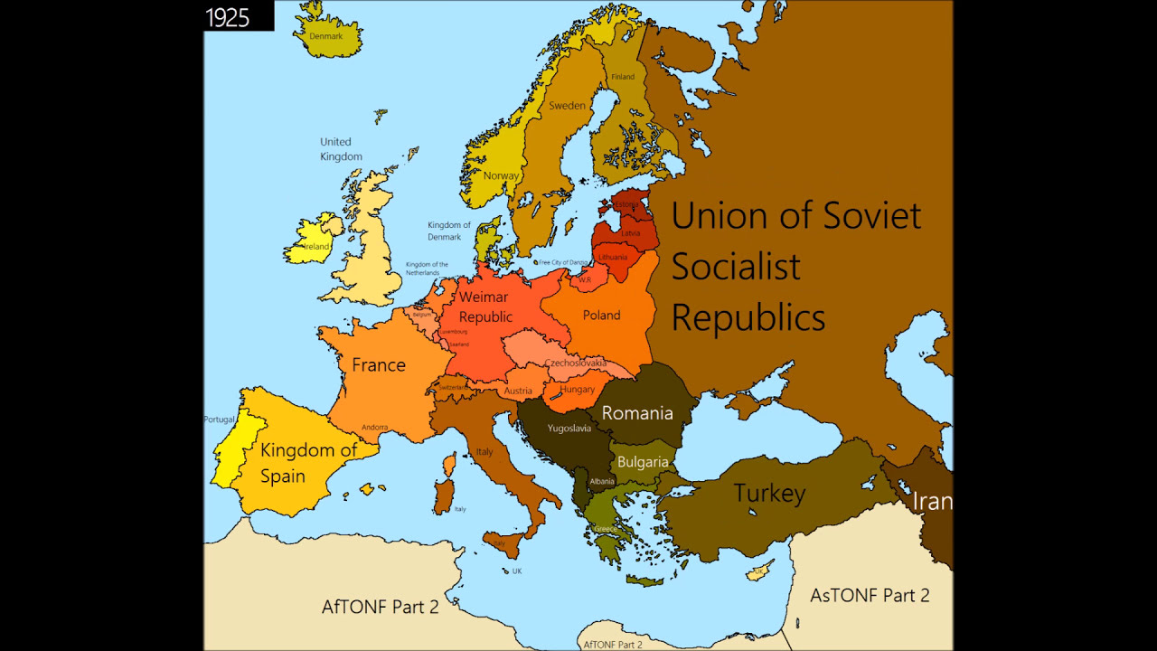 Europe 1815-2016