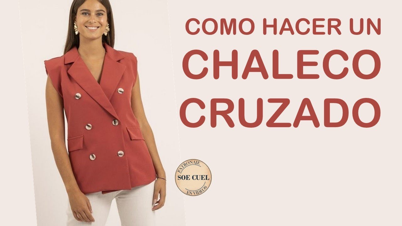 Cómo Hacer un CHALECO CRUZADO Para Dama -  Paso a Paso -