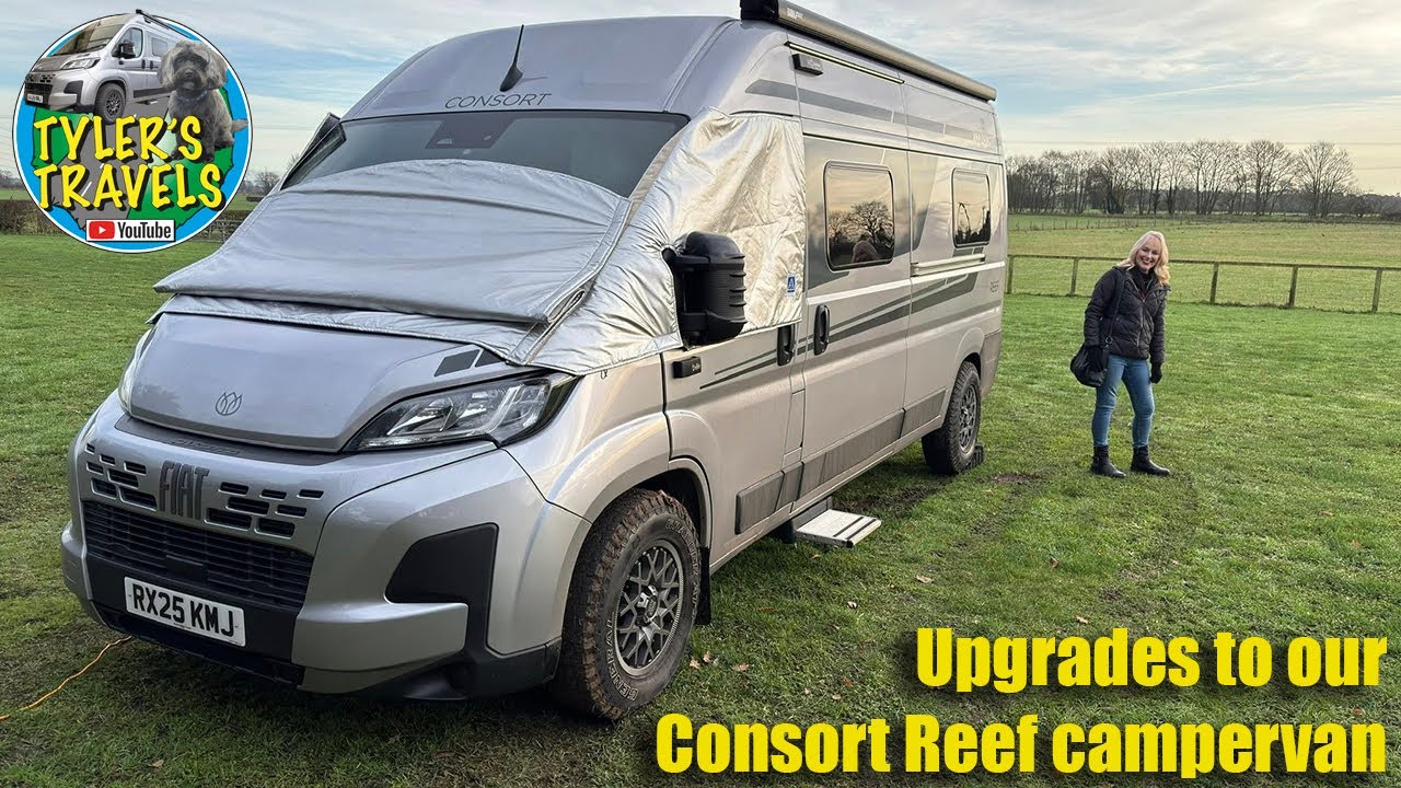 Модернизация нашего кемпера Consort Reef, снятая на стоянке Oxclose Farm CL в городе Huby, Северн...