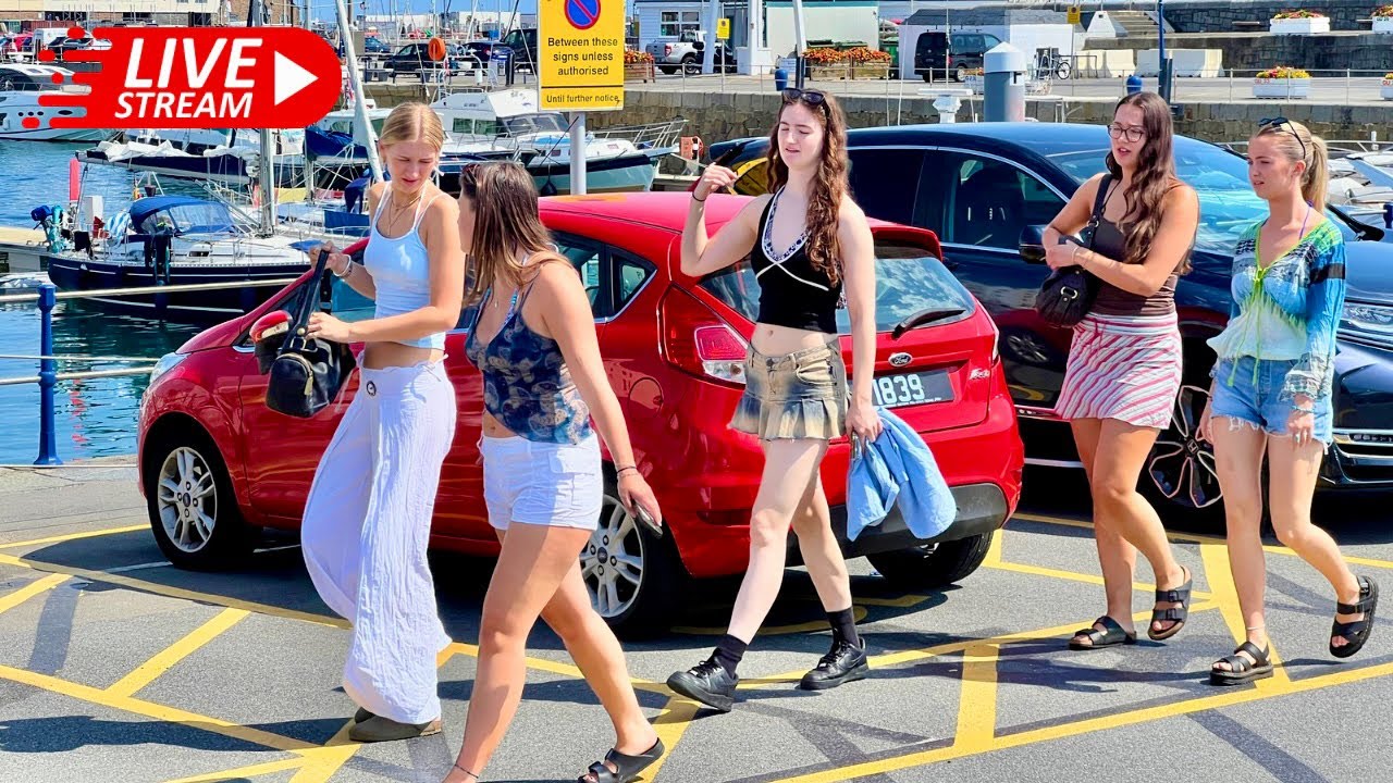 🔴LIVE- Exploring St Peter Port | A Sunny Day with Cruise Ship Passengers | Guernsey 🇬🇬