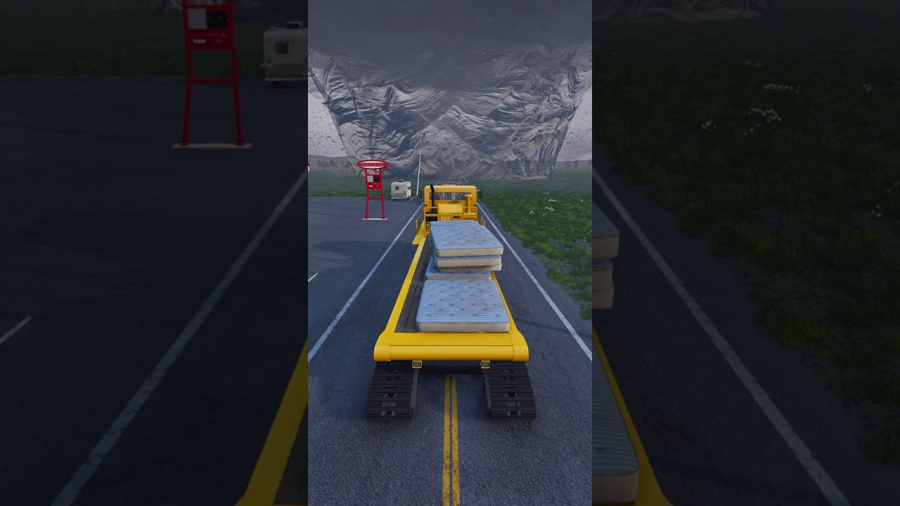 Cars vs. Giant Tornado