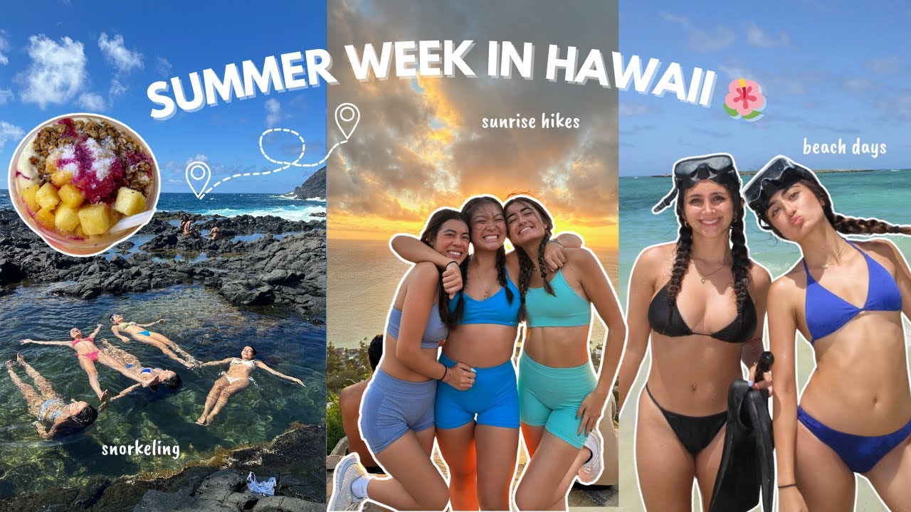 a week in hawaii vlog: snorkeling, sunrise hikes, beach days, cliff jumping