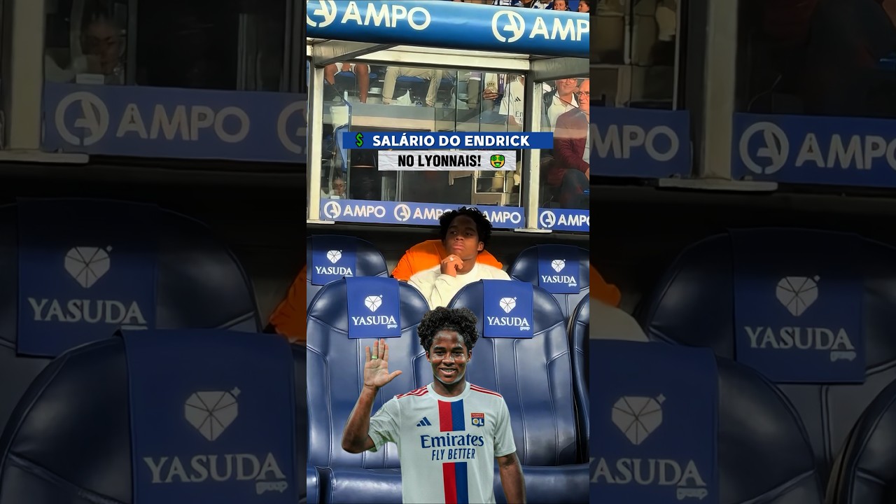 SAL&Aacute;RIO DO ENDRICK NO LYON! 🤑🤑 #endrick #lyon #futebol #salario #viral