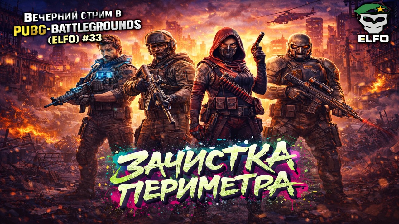Вечерний стрим в PUBG: Battlegrounds | Зачистка периметра #33