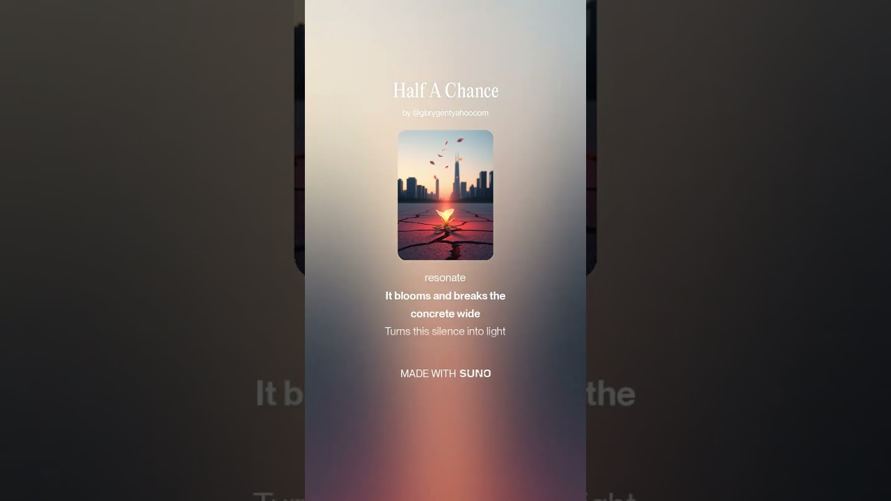 Half A Chance #melodiesforthesoul #popmusic #popmusicgenre #alternativepop