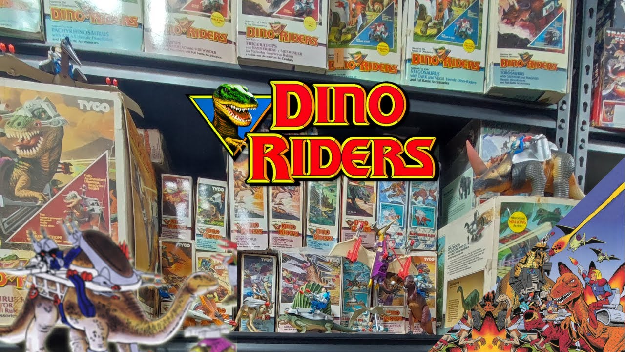 COLECCION DINO RIDERS VINTAGE FIGURAS DE ACCION